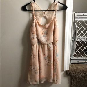 Charlotte Russe butterfly back floral dress